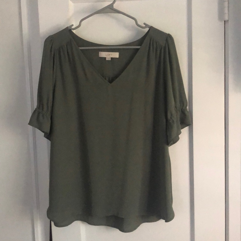 Olive green blouse